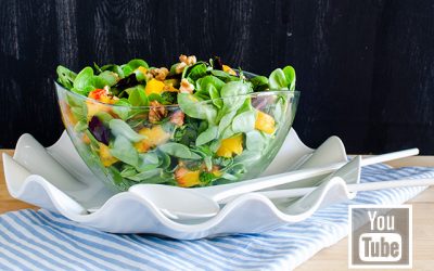 Şeftalili Semiz Otu Salatası (videolu)