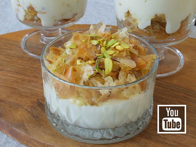 Çıtır Baklava Yufkasıyla Fıstıklı Magnolia